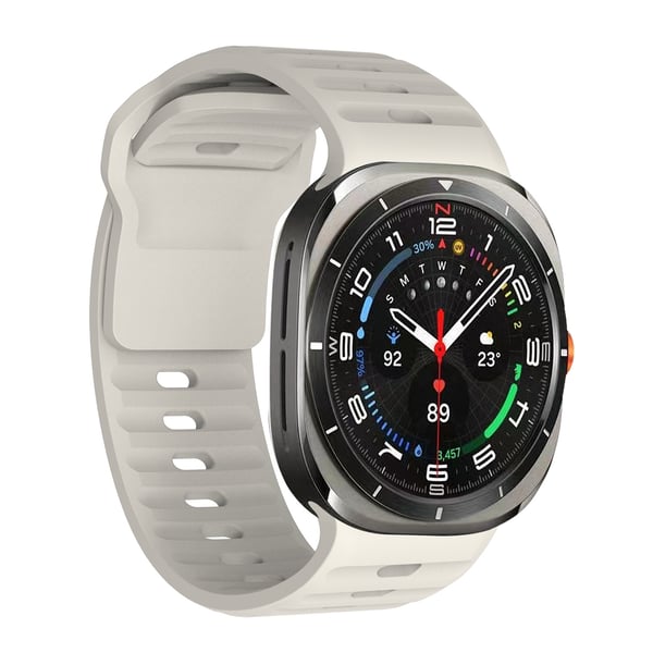 Silikonreim til Samsung Galaxy Watch 7 Ultra White