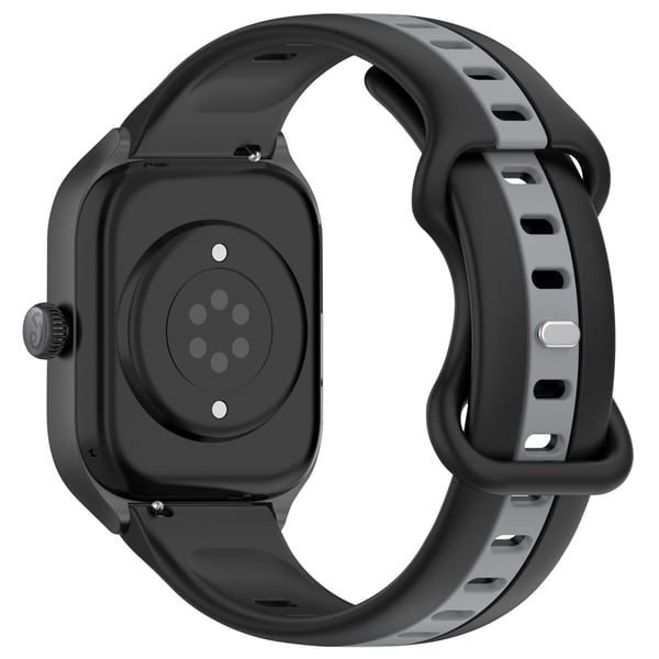 Klokkerem i tofarget design Black+Grey 20 mm