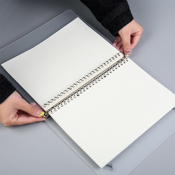 A4 Løst Blad Cornell Notatark Kompatibelt med B5 A5 A4 Ringperm - 60 Ark Hvitt Papir for Enkel Organisering Cornell refills
