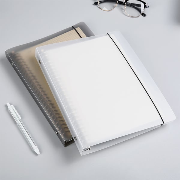 A4 Løst Blad Cornell Notatark Kompatibelt med B5 A5 A4 Ringperm - 60 Ark Hvitt Papir for Enkel Organisering Cornell refills