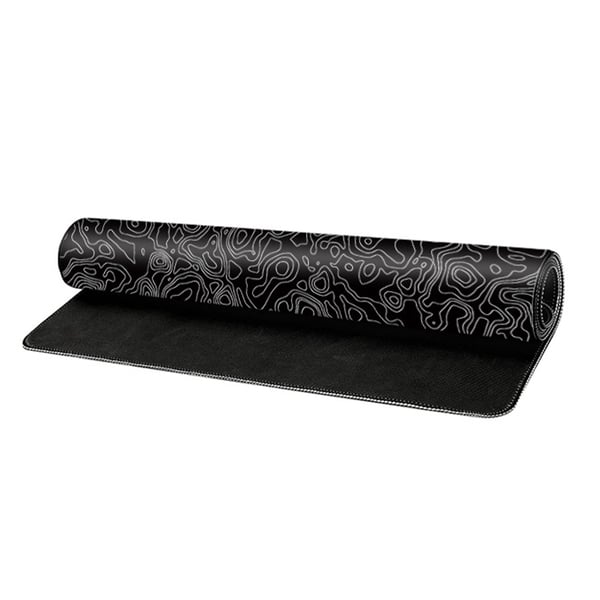 Taiteellinen kukkakuvioinen hiirimatto Black L