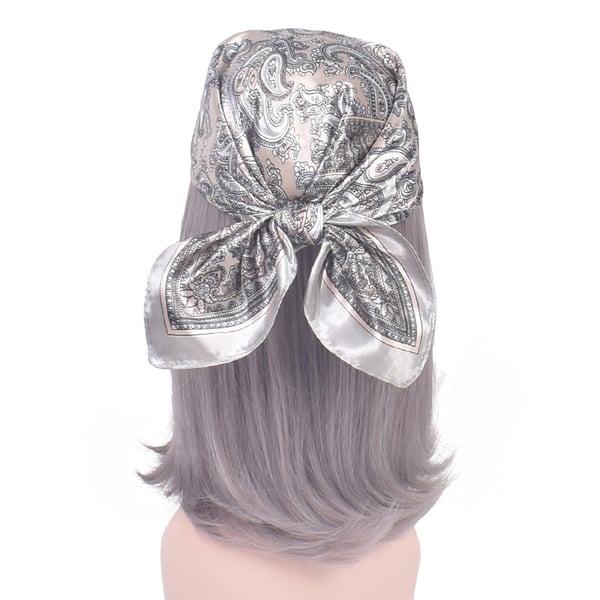 Paisley Bandana tørklæde 2-pak Grey