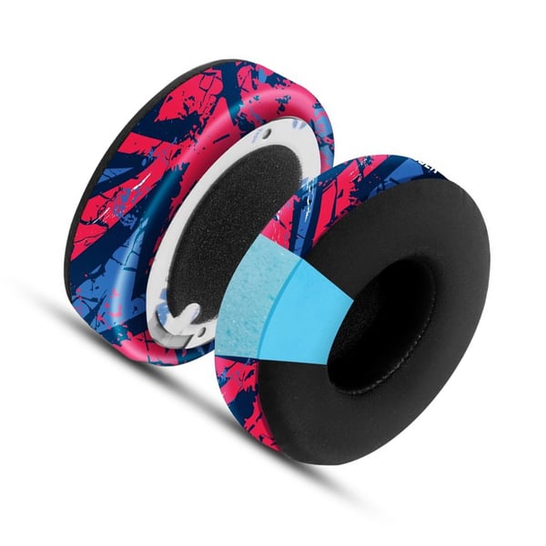 Udskiftningsørepolstring til Beats Studio3/2 Hovedtelefoner Red+Blue