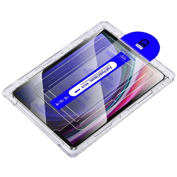 Samsung Galaxy Tab S10+/S9+ (12,4 tuumaa) karkaistu lasi näytönsuoja pölyttömällä applikaattorilla
