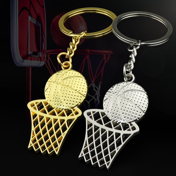 Basketboldnøglering NBA Fan Gave Gold
