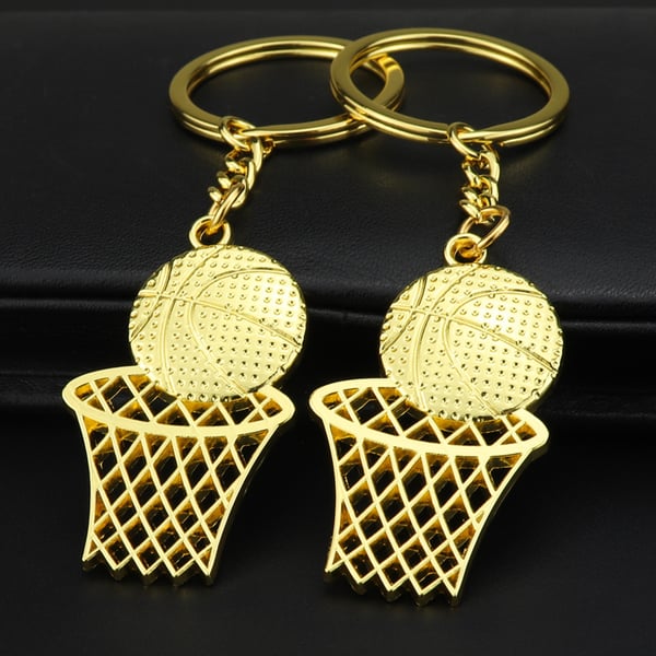 Basketboldnøglering NBA Fan Gave Gold