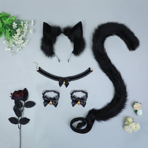 Ketunkorvapannassa - Anime Cosplay -asuasuste Black