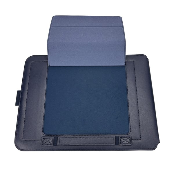 Laptop-futteral, beskyttende etui i PU-lær NavyBlue 13-14 inch