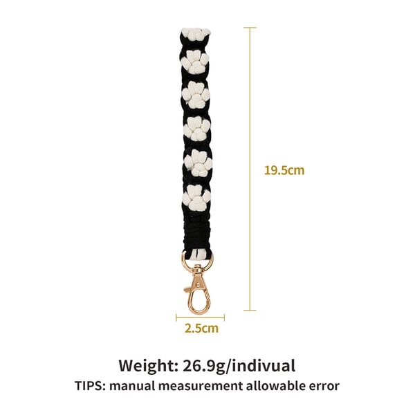 Tyylikäs kissantassu puhelinhihna Black
