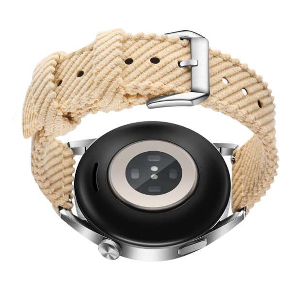 Quick Release 22mm nylon rem til Huawei Watch 3/4 GT3 Beige