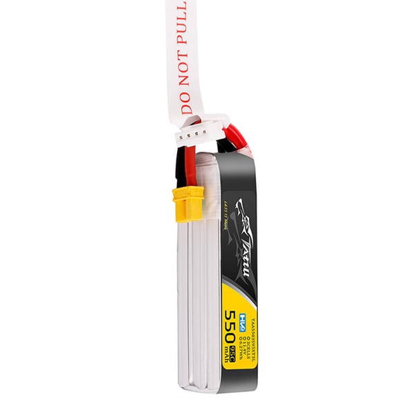 Tattu 3s 550mAh 95C 11,4V HV Lipo-batteri med XT30-plugg Long-Pack-kontakt