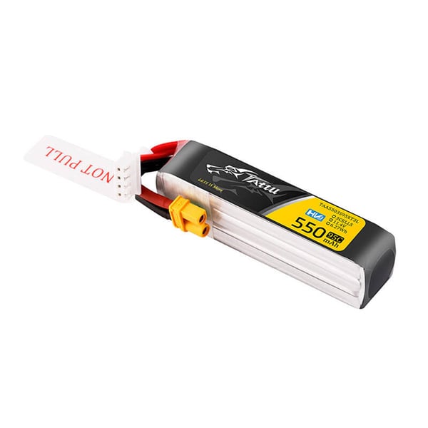 Tattu 3s 550mAh 95C 11,4V HV Lipo-batteri med XT30-plugg Long-Pack-kontakt