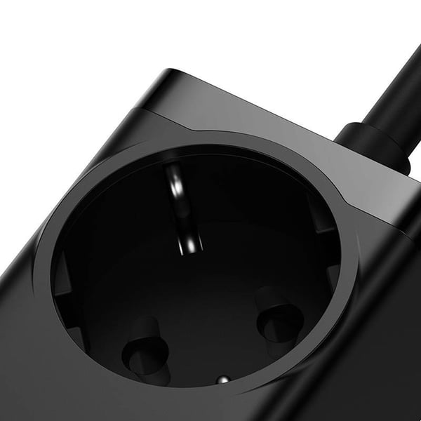 Baseus GaN3 Pro vegglader / powerstrip 2xUSB + 2xUSB-C + AC, 100W (svart)
