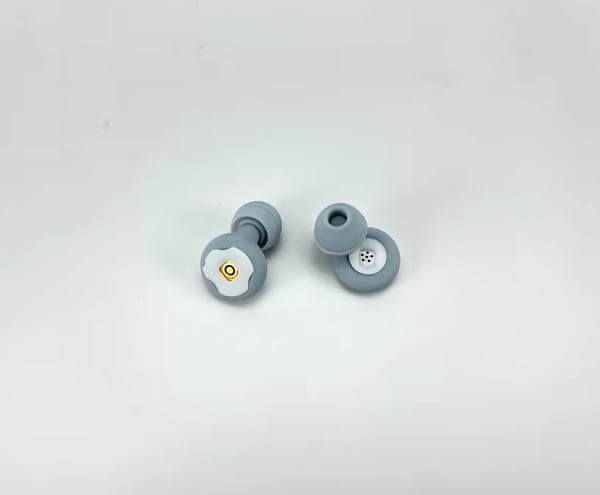 Brusreducerande öronproppar med förvaringsfodral Grey+Blue