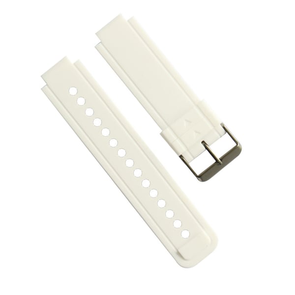 Hvit silikonreim for Garmin Vivoactive Acetate Smartwatch
