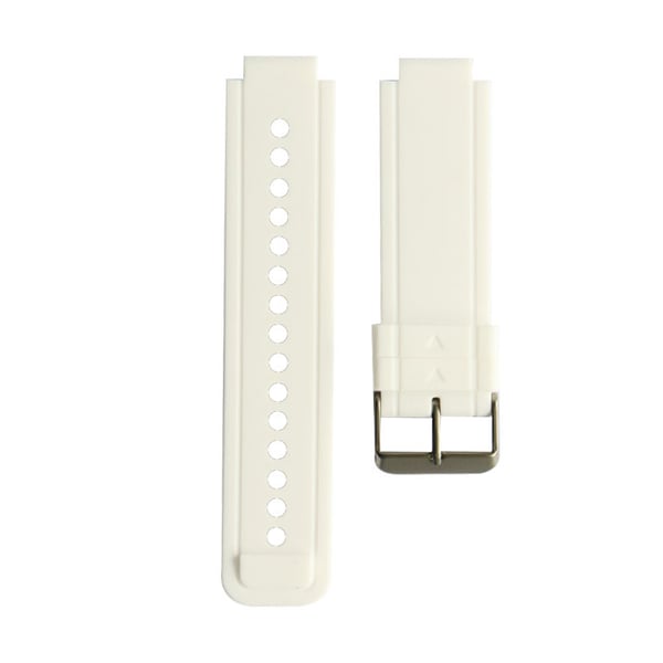 Hvit silikonreim for Garmin Vivoactive Acetate Smartwatch