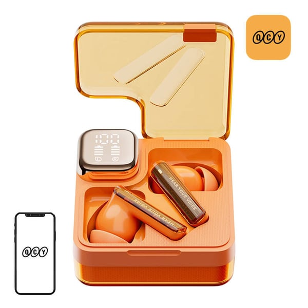 TWS QCY MeloBuds Neo T31 hodetelefoner (oransje)