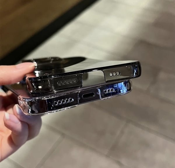 Ultratynt gjennomsiktig deksel til iPhone 16 Pro Max, tynt, støtdempende beskyttelsesdeksel
