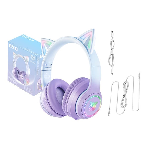 ONIKUMA B90 gaming headset (blå/lilla)