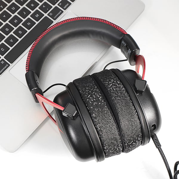 Kjølende øreputer i stoff til HyperX Cloud 2/3 hodetelefoner - svart og lilla