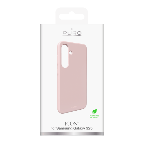 Samsung Galaxy S25 silicone cover ICON, pink