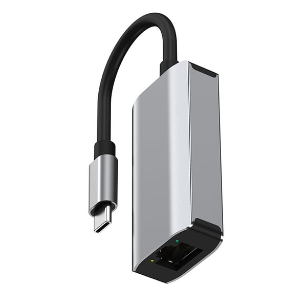 USB-C - Gigabit Ethernet -sovitin 3-porttisella hubilla