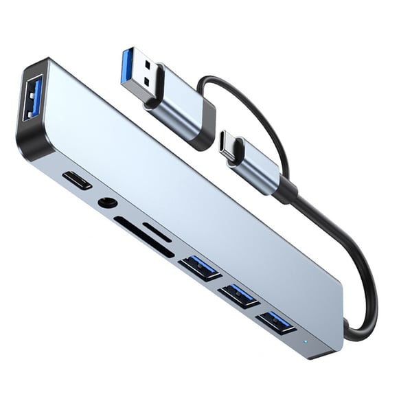 8-i-1 Type-C Hub-adapter til bærbare computere - Model 2218TU