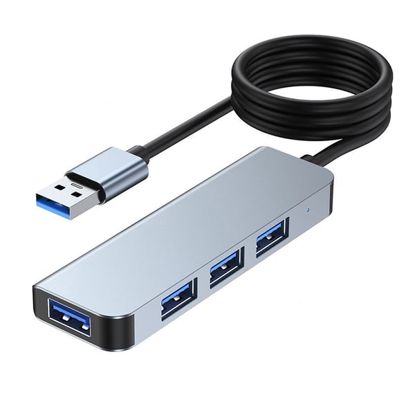 Høyhastighets USB 3.0-hub med 4 porter - elegant og effektiv