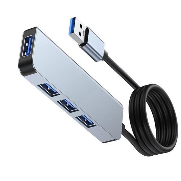 Høyhastighets USB 3.0-hub med 4 porter - elegant og effektiv