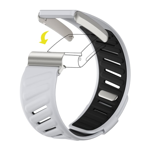 Silikon klokkerem til Whoop 4.0 Black+Grey