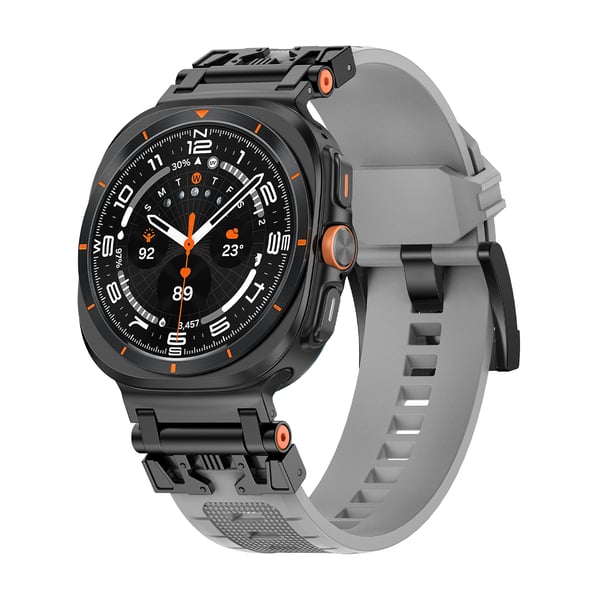 TPU-klokkereim for Samsung Watch 7 Ultra Black + gray dots