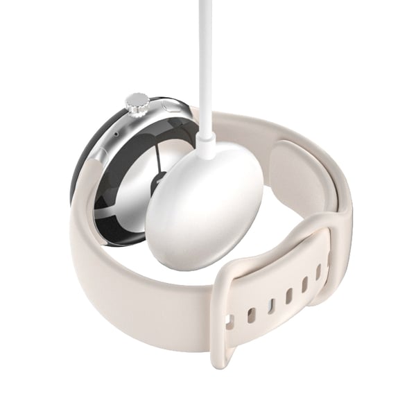 Google Pixel Watch-oplader, magnetisk opladningskabel til Pixel Watch 1. generation White