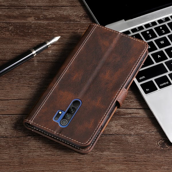 Läderfodral för Redmi Note 14 Pro/Note 14 Pro+ (Global) - Brun