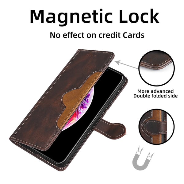 Läderfodral för Redmi Note 14 Pro/Note 14 Pro+ (Global) - Brun