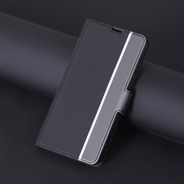 Skyddande PU-läderfodral för Redmi Note 14 Pro/Pro+ (Global) - Svart