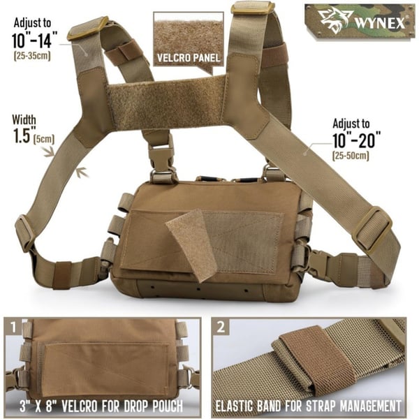 Tactical Chest Rig Bag metsästykseen ja ulkoiluun