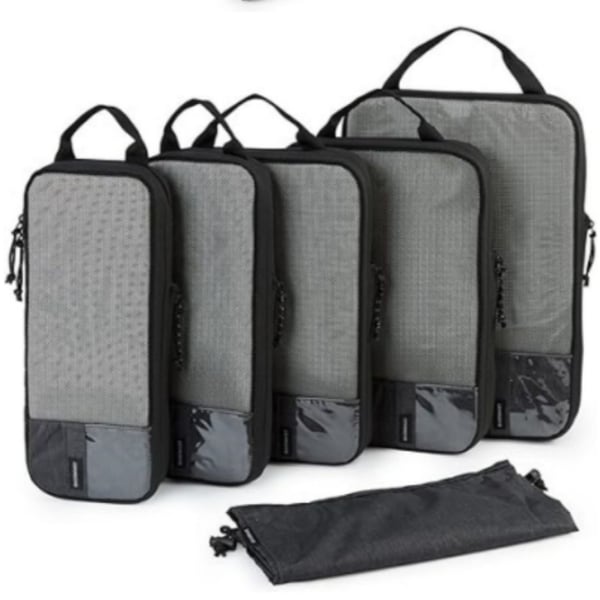 Set med 2 packkuber för reseorganisation Rosa   Black