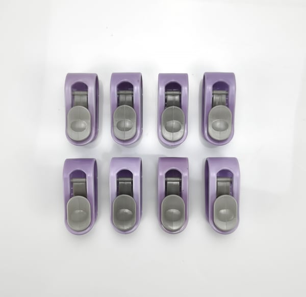 Peiton kiinnityssolki (8 kpl) Purple
