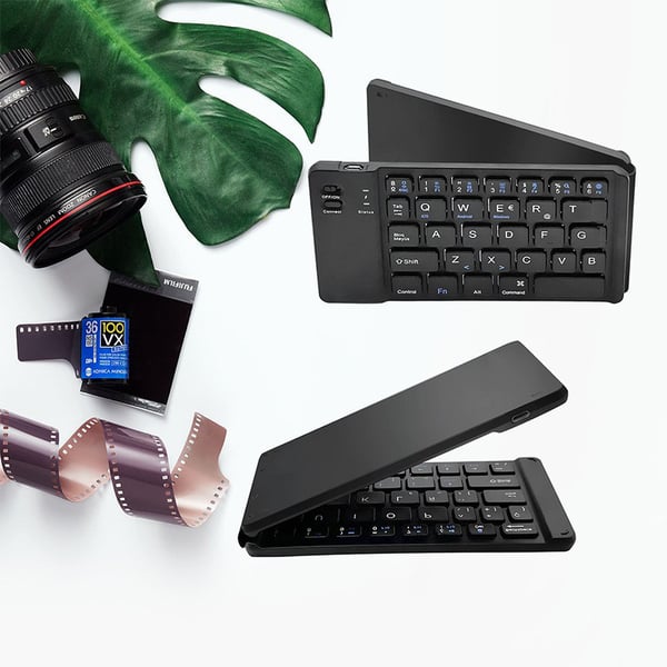Taitettava Bluetooth-näppäimistö Black