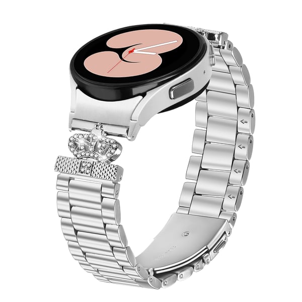Ruostumattomasta teräksestä valmistettu ranneke Galaxy Watch4/5/6 -kellolle - Hopea