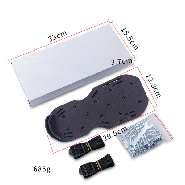 Sett med 4,2 cm plenluftesko Black