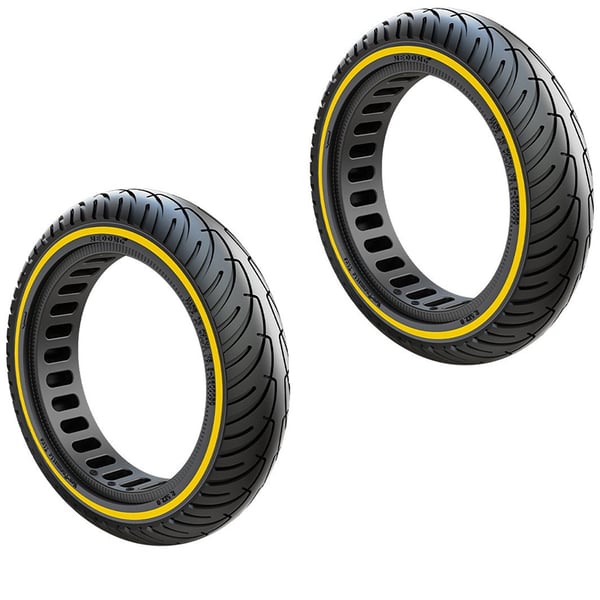 Solid Honeycomb Dekk for Elektriske Sparkesykler 8,5-Tommer Yellow