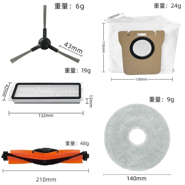 Reservedele til Xiaomi robotstøvsuger X20 MAX