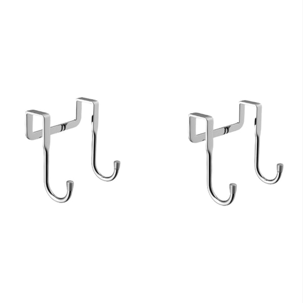 Over Cabinet Door Hooks, Double Hooks for Kitchen 2 Pack S
