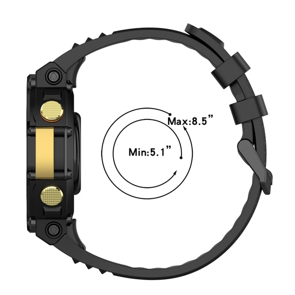 Silikoninen ranneke Amazfit T-Rex 2:lle Black