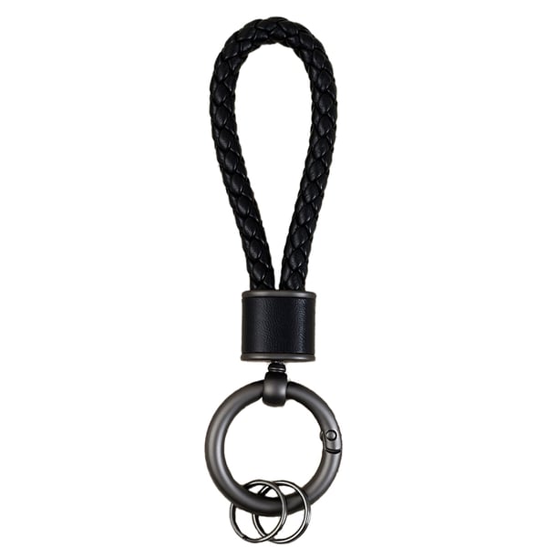 Helmiäinen mattapintainen avaimenperä Black