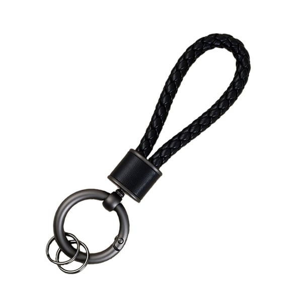 Helmiäinen mattapintainen avaimenperä Black
