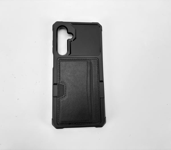 Beskyttende deksel til Samsung-telefon med kortholder - Svart Model 1