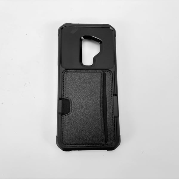 Suojaava Samsung S9 Plus -puhelinkotelo korttipidikkeellä