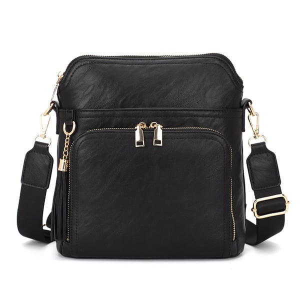 Snygg axväska för kvinnor | Elegant svart handväska Black
